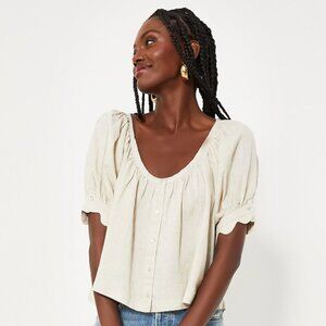 Tuckernuck Natural Linen Tully Top